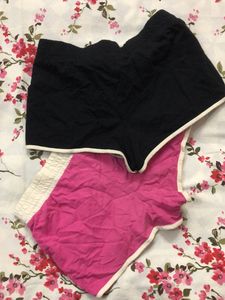 Black And Pink Shorts For Girls Waist 28 Incjes