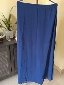 Elegant Blue long skirt with slits