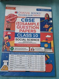 Class 10th Oswaal Sample Paper Book Of SST