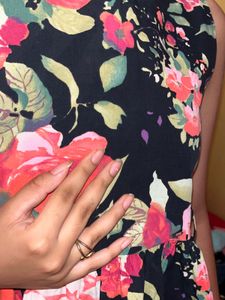 Floral Sleeveless Fit &amp; Flare Dress