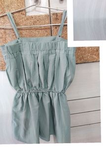 Cute Mint Green Peplum Tank Top