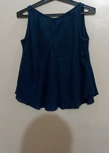 Blue Sleeveless Top- Converse