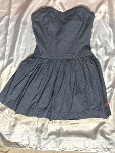 Superdry Strapless Chambray Dress