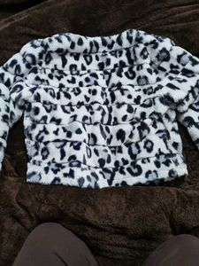Animal Print Faux Fur Jacket