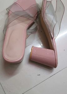 Transparent  Belt Block Heeks