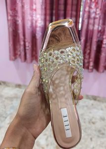 Elegant Gold Slip-On Sandals