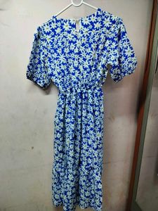 Blue Floral Dress