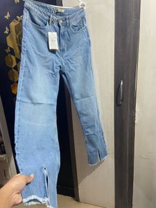 Chic Women&#39;s Light Blue Bootcut Denim Jeans