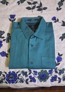 Teal Dotted Shirt