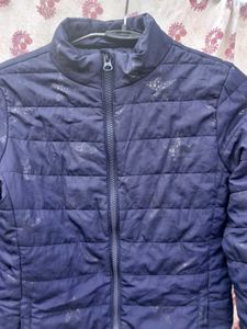 Navy Puffer Jacket - Lightweight &amp; Stylish