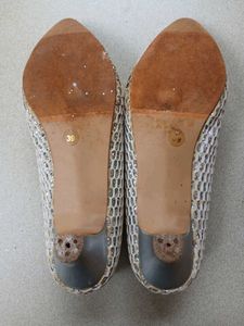 Women Silver Shining Shoes