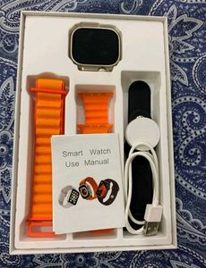 Smartwatch with Orange Band