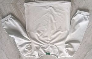 Off White Peplum Type Top