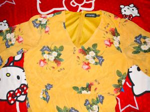 Floral Yellow Dress