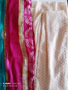 4 Beautiful Art Silk Dupatas Loo Fantastic Free D