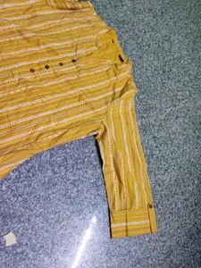 Striped Yellow Kurta