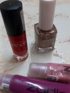 Nail Pain And Lip Gloss Combo