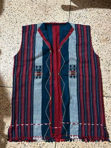 Striped Ethnic Vest