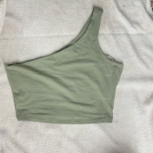 Off shoulder Olive Green Top