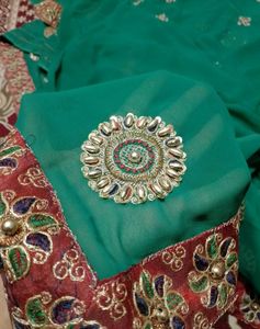 Partywear saree heavy Stone work