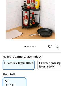Rolling Corner Storage Cart metal