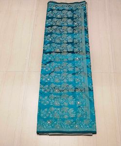 Elegant Blue Saree