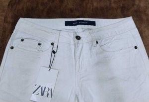 Zara White Flare Jeans