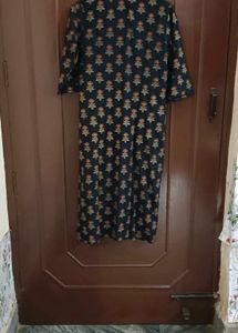 Black And Golden Kurti