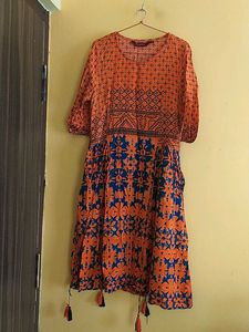 Women Western Dress Sangria