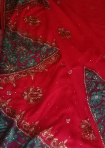 heavy party saree