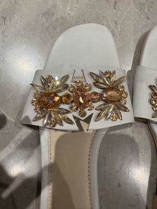 Cai Embellished Sandals With Stones