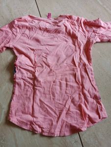 Kids Pink Long Sleeve Shirt