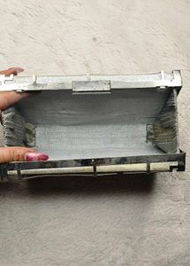 Geometric Silver Wallet