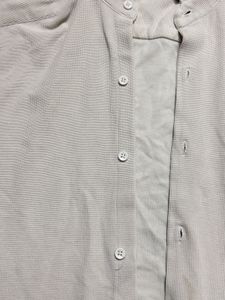 Zudio White Textured Shirt - Size S