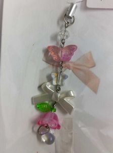🦋🎀 Handmade Butterfly Floral Phone Charm✨