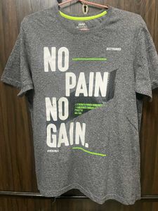 Gray Graphic Tee - Pain No Ga