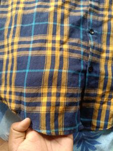 AP Casual Shirt - Blue &amp; Yellow Plaid