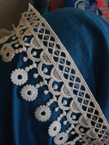 White Embroided Lace