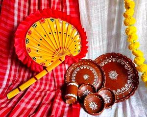 Handmade customized clay plate  &amp; bowl set