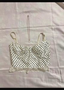 Polka Dot Corset Top