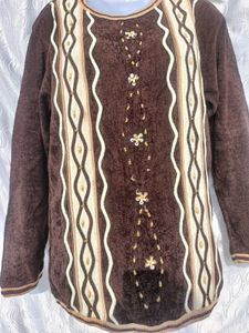 Vintage Brown Knit Sweater 🤎