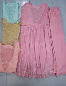 Beautiful Party wear Naira Sets Kurti Palazzo