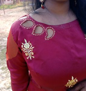 Designer High low kurti with dupatta