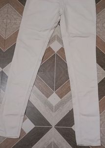 White High Waist  Jeans Only Once Used
