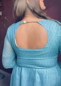 Stylish Blue Embroidered Kurta