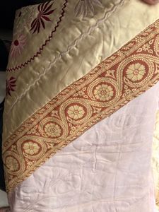 Vintage Embroidered double bed sheet