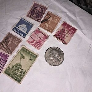 1950-60s Vintage USA Stamps