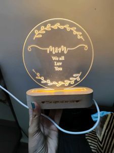 Mom Acrylic LED Night Light