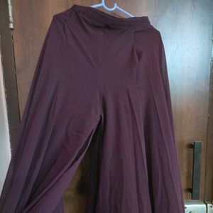 Plum Embroidered Pant Set