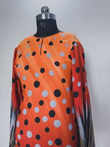 Orange Polka Dot Dress